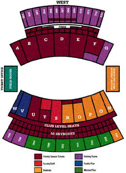 Scott Field Seating Diagram - courtesy MStateAthletics.com